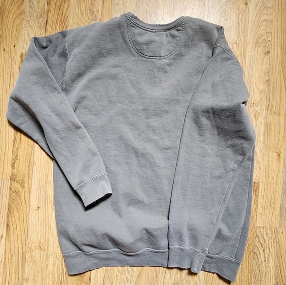 Boutique Gray Sweatshirt Size Medium 100% Cotton - Picture 2 of 6